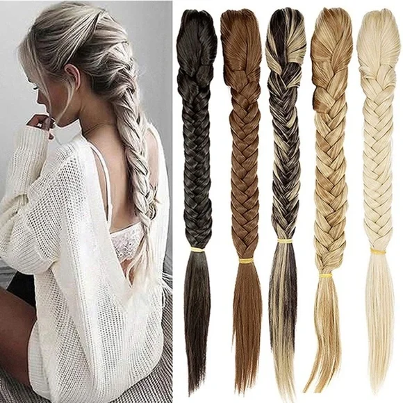 Accessories | 2 Ash Blonde Jaw Clip Fishtail Ponytailnew  display picture 3